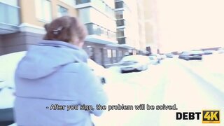 DEBT4K. Calibri מלאך באַרשענקער קענען ניט געווינען געלט אָבער זי קענען נוצן איר געשלעכט טשאַרמס