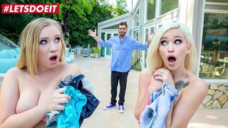 LETSDOEIT - (Bailey Brooke &amp;amp; Kiara कोले) आउटडोर पूल संग सेक्स दुई सेक्सी पागल Babes
